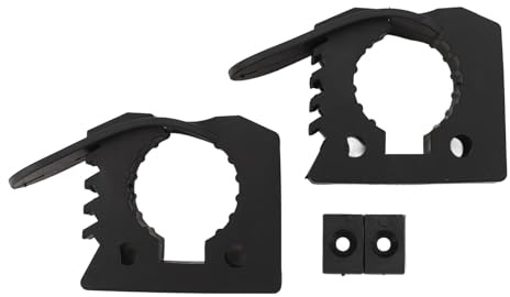 Abrazadera de Goma, Agarre Resistente y Rápida Liberación, Abrazadera Universal para Herramientas 2,5-3,8 cm, Vehículos Todoterreno, UTV, ATV, Barco, Tren, Ciclistas y Profesionale