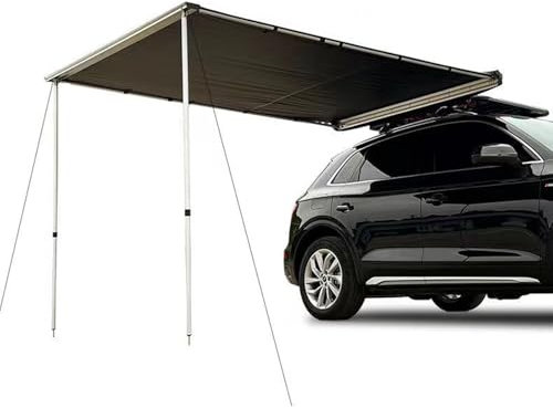 KXJPIZIYB Toldo para Coche, Tienda SUV para Exteriores, UPF50+ PU3000mm, Toldo Lateral Retráctil Resistente a la Intemperie, Toldos Exterior Terraza para 4x4/SUV/camión/furgoneta(150x250cm/4.9x8.2ft)