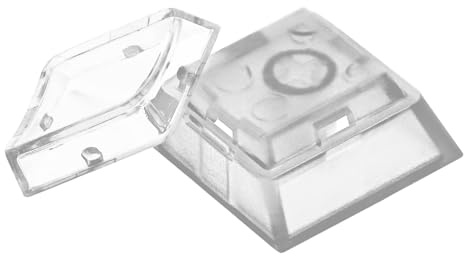 Instantly Customizable DIY Double-Layer Keycaps With Transparent Cover | Cap for Removable Stickers or Scraps of Paper Compatible with Cherry MX Switches