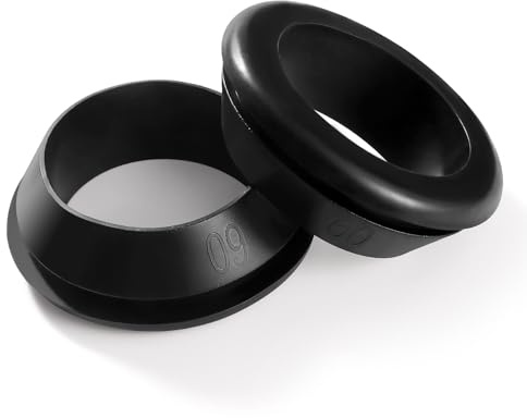 YIXISI 2 Stücke Durchmesser 50 * 60 mm Gummitüllen, Geschlossene Gummitüllen, Kabeldurchführung Gummistopfen, Gummitülle Elektrischer Leiter Dichtungsring, für Kabelschutz, Kabelkanal