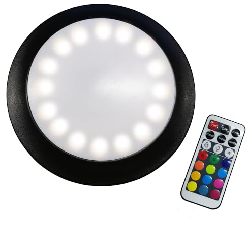PURPLE LEAF ZY04ZXD LED Sonnenschirm Beleuchtung mit Fernbedienung Tragbarer wiederaufladbarer 12-Farben-Wechsel für Sonnenschirme, Campingzelte oder den Außenbereich