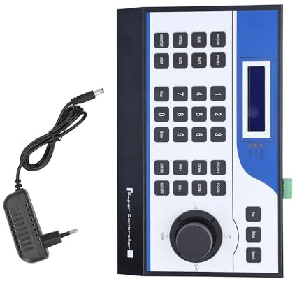 Mini Caméra Analogique Dôme PTZ, Contrôleur PTZ, Contrôleur de Dôme Clavier, de Caméra avec écran D'affichage LCD (Prise UE 100-240V)