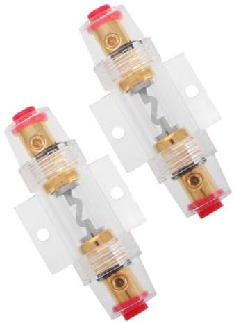 Zerodeko 2pezzi Portafusibile Agu Per Audio Auto Scatola Fusibili Per Impianto Stereo Auto Connettore Fusibile Audio Alloggiamento Fusibile Per