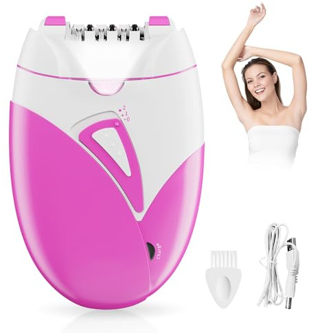 Epilierer Damen,Tragbarer Gesichtsepilierer Damen mit LED,Smooth Glide Epilierer,Glamorous Skin Epilierer für Gesicht,Für Epiliergeräte für Gesicht, Achselhöhlen, Arme und Bikinizone.