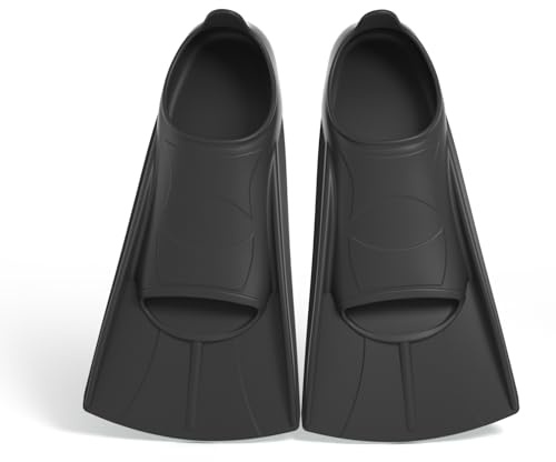 Schwimmflossen Silikon, Kurze Flossen, Silikon Schnorchelflossen, Kurz Taucherflossen Kinder Erwachsene, Kurzschwimmflossen Training Flossen Unisex Flossen