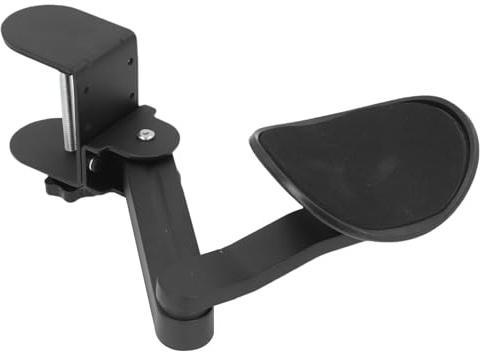 Marhynchus Repose-bras Réglable à Pince, Rallonge de Support Ergonomique en Acier, Support de Repose-coude Rotatif à 360 Degrés pour les Utilisateurs de Bureau d'ordinateur