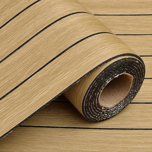 Panneaux Muraux 3D, 40 x 300 cm Panneaux Muraux 3D Aspect Bois Papier Peint Autocollant Mural Plaque Murale 3D Effet Bois, 3D Panneaux Muraux Décoratifs pour Cuisine Chambre Salle de Bain Salon