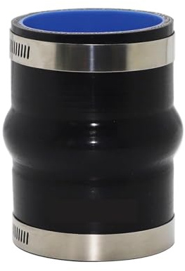 Turboschlauch Silikonschlauch-Verbinder gerader Anschluss, für Ladeluftkühler, Turbolader, Ansaugrohrkupplung, schwarz, Länge 100 mm Turbos & Zubehör(ID 57MM)