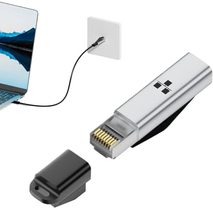 Generico Da Ethernet a USB | Cavo di collegamento per trasmissione ad alta velocità | Adattatore da USB a Ethernet, per computer portatili, dispositivi TV, schermi, uffici, casa