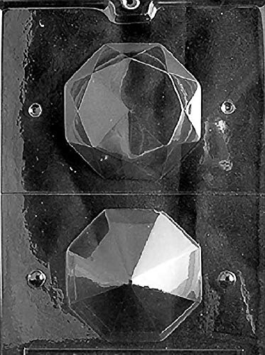 Grandmama's Goodies W026 Large 3D Diamond Chocolate Candy Soap Mold with Exclusive Molding Instructions