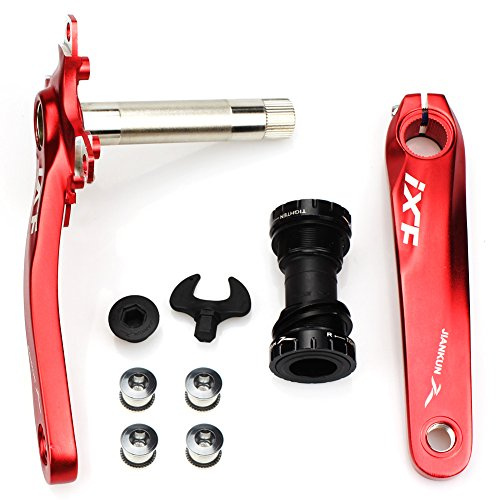 FOMTOR Bicycle Crank Arm Set 104 BCD Road Mountain Bike Crankset with Bottom Bracket and Chainring bolts 170mm Crank Arm
