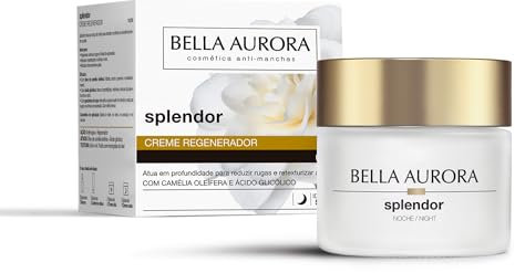 BELLA AURORA - Splendor 10 Crema Antiarrugas de Noche 50 ml, Regenerador de Noche, Estimula la Producción de Colágeno, Redensifica la Piel, Reduce Arrugas y Líneas de Expresión, Efecto Lifting