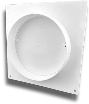 Attacco a parete, valvola antiriflusso, rotonda, in PVC, per ventilazione, sistema di ventilazione Ø 150