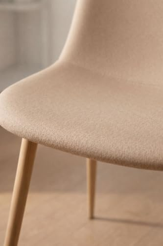 Regalos Miguel - Sillas Comedor - Silla Teok Tela - Marrón Arena