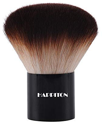 HAPPITON Kabuki Face Brush for Powder Foundation & Blush Blending & Buffing with Aluminum Handle