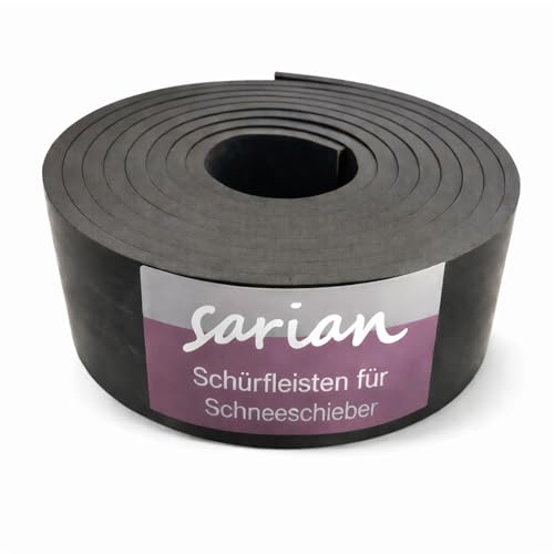 Schürfleiste Gummileiste 10mm - 20mm stark bis 10m Länge Gummilippe Gummigewebeleiste Schneeräumleiste (Stärke: 20mm, 1m x 10cm)