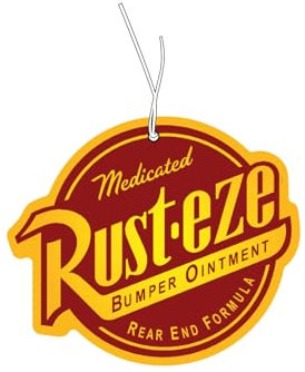 2 x albero profumato con motivo Rust-eze, distributore di profumo auto, deodorante per auto, deodorante, ciondolo profumato per auto