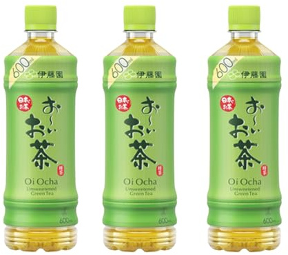 Oi Ocha Ryokucha Green Tea 600ml | Authentic Japanese Green Tea | Refreshing & Healthy 緑茶 (3 Bottle)