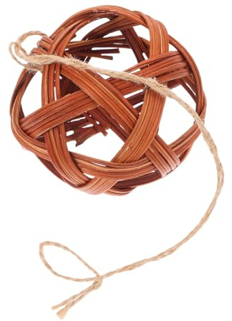 Toddmomy Rabbit Grass Rack Willow Ball for Hamster Chew Ball Small Animal Toys Guinea Pig Bird Chew Toys for Hamster Cage Accessories