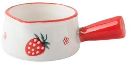 CGUOHU Pentolino Latte 2 Pezzi 50 ml brocca di Latte in Ceramica con Manico Tazza di caffè Espresso Tazza di Latte Salsa di condimento brocca di aceto caffè sciroppo Barattolo Ciotole Bollilatte(Red)