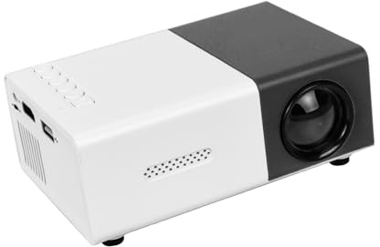 Compatible con el miniproyector LED YG300, versión Mejorada, 600 lúmenes, 320 x 240 P, Compatible con HDMI, Reproductor Multimedia doméstico de Audio USB.(Black,EU Plug)