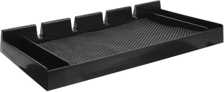 Amosfun Barber Clipper Tray Organizer for Hair Styling Tools Non-slip Storage Holder for Clippers Combs and Scissors Lightweight Practical Mat for Barbershop and Home Stations