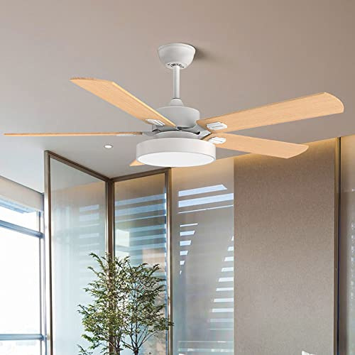 Fabbrica Nordic Acrilico Foglia di Legno Ventilatore da Soffitto Lampada con Struttura in Ferro Battuto Ventilatore Lampadario LED Soggiorno Ventilatore per Camera da Letto Sala da Pranzo Biblioteca