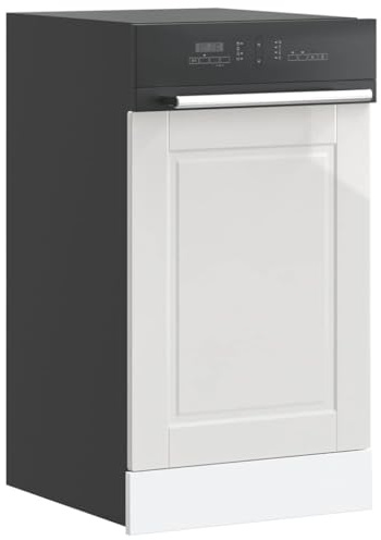 RMIHSJG Porto Panneau de lave-vaisselle Blanc brillant 45 x 1,5 x 67 cm Panneau avant Protection de cuisine