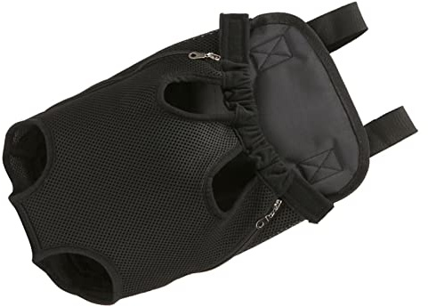 Yctze Verstellbarer Haustier- mit Beinen-Out-Design, Freihändige Vordertrage-Packtasche für Hunde und Katzen – Weicher, Atmungsaktiver, Sicherer Nylon-Reiserucksack mit Passform und Komfort (S)