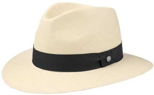 LIERYS The Sophisticated Panamahut Damen Herren Handmade in Ecuador Panamastrohhut Strohhut Sommer mit Ripsband