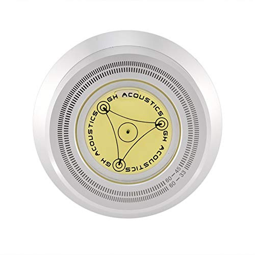 Plattenspieler Stabilisator,60Hz Plattenspieler Disc Record Gewicht Schallplatten Auflagegewicht,LP Disc Stabilizer Drehscheibe Plattenstabilizer für ausgeglich Schallplattenauflagegewicht(Silber)