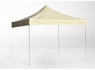 Carpa Plegable 2x2 Eco - Crema - Impermeable - Cenador Ideal para Jardín, Playa, Terrazas