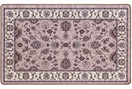 REDS Tappeto BACCARÀ - Tappeto multiuso in ciniglia con fondo antiscivolo per ingresso, bagno, salotto, camera - Lavabile in lavatrice 60x120 cm