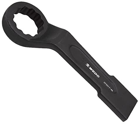 WEDO Chiave poligonale semplice a percussione,30mm,curve profonde,lunghezza 200mm,Chiave,40CRV,Resistenza all'usura,Assorbimento degli urti