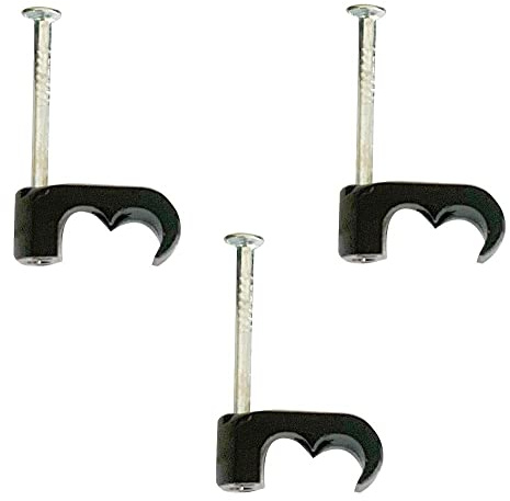 PRO-ELEC Kabelklemme, Schwarz, 2 x 5 mm, 100 Stück