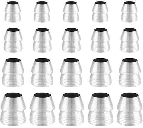 Kemcatui 20 cunei di sicurezza con manico rotondo, manico a martello, cuneo di spaccatura in metallo, cuneo spaccato cuneo per ascia artiglio martello slitta (0,31/0,39/0,43/0,51 pollici)