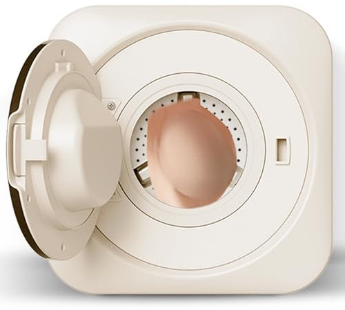 Qiang Mini Lavatrice 3 in Uno Portatile a Parete/Desktop a Caricamento Frontale Automatico con Riscaldamento a Caldo E Asciugatrice Tutto in Uno,per Biancheria Intima con Calzini,Wallhanging