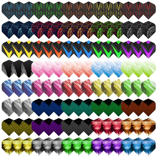 Deetenks Lot de 120 ailettes de fléchettes de Rechange en Pet Standard Durable pour fléchettes à Pointe Souple
