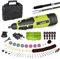 SnapFresh 12V Akku-Rotationswerkzeug-Set Multifunktionswerkzeuge, 7 Geschwindigkeiten, 28000U/min, 80+ Zubehörteile, 2 Aufsätze, Flex-Welle, 1 Stunde schnelles Aufladen zum DIY