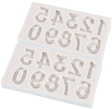 OFFSCH Silikonform Zahlen 0–9 Zum Backen Deko Silikonformen Zahlen-designform Kuchenformen Aus Silikon