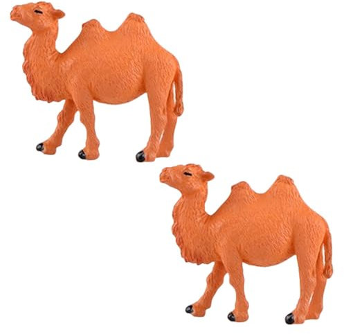 ibasenice 2pezzi Decorazioni Mini Cammello in Plastica Miniature Per Micro Paesaggi Giardino Tavolo Ornamentale Resistente e Leggero