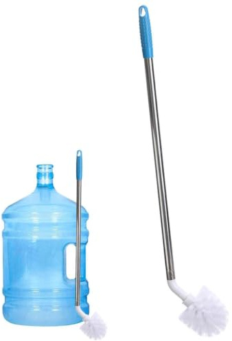 24 Inch Balloon Brush, Water Bottle Brush, Bottle Brush For 3/5 Gallon Jug, L Shaped Cleaning Long Handle Brush, Curved Stainless Steel Handle Cleaning Brushes For Water Bottles Water Dispenser Bucket