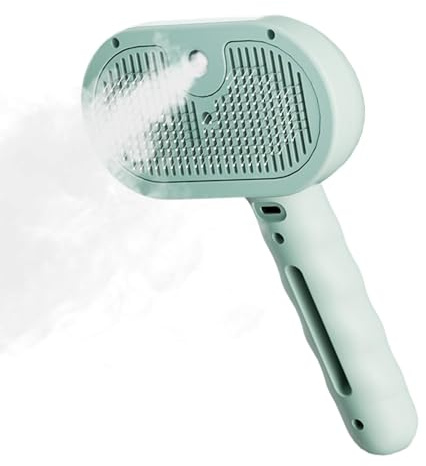 Cat Brush for Shedding - Steamy Cat Brush with 35ml Water Tank, Release Button - Dog Hair Remover, Pet Supplies, Pet Spray Depilatory Comb