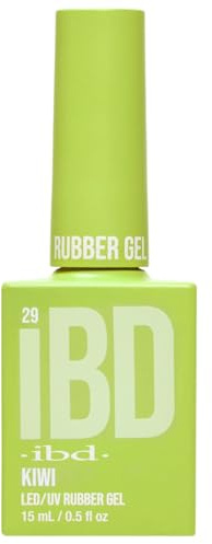 IBD Rubber Gel - Kiwi - 15 ml - Made in USA - Premium Nail Polish for Durable Manicure and Smooth Nails - LED/UV Varnish
