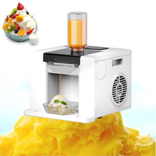 Machine à Glace Pilée Professionnelle, Machine à Glace Pilée pour La Maison, Les Stands, Les Salons De Thé Au Lait Et Les Bars à Boissons Fraîches,White
