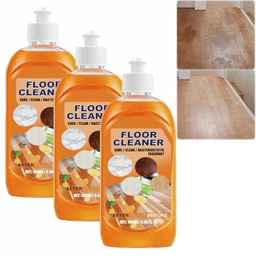 All Purpose 5-in-1 Spainho Floor Cleaner & Polish Solution, Hardwood, Laminate, Tile & Marble Safe | Stain & Odor Remover for Mopping Home, Kitchen, Bathroom Floors, Multi-surface Cleaner (3PCS)