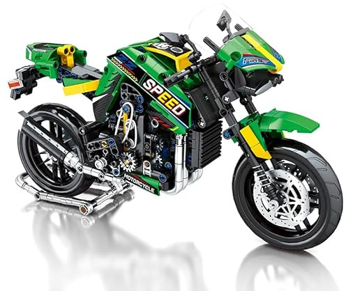 Klemmbausteine Technik Motorrad – 776 Teile Bausatz 1:8 Modell
