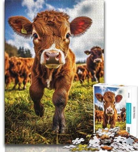 Yak 1000-teiliges Puzzle für Erwachsene und Jugendliche, Lernspiel, Herausforderungsspielzeug, ganze Familie (38x26cm)