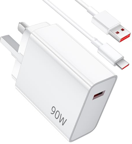 AIAUXAI 90W Fast Charger Plug for XiaoMi 17T 17Pro Max POCO X8 Pro X7 Ultra | Wall Charger for Poco F8 F7 Pro Max Ultra M8 M7 Mi 17 15 15T 14T Redmi Note 15 14 Pad 8 Fast Charging With USBC Cbale