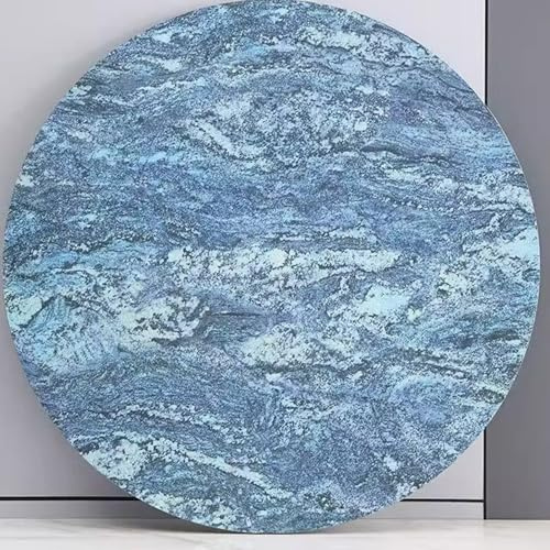 SHAARI Mesa Giratoria Resistente, Mesa Giratoria De Cocina De Gran TamañO, Ideal para Reuniones Familiares, Banquetes Y Bodas(Blue,90cm diameter)